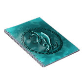 Blauwe Keltische draak Notitieboek (Rechterzijde)