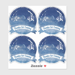 Blauwe Keltische Dragon Sticker Set   Keltische br