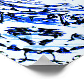 Blauwe Keltische kruisingen..... Poster (Hoek)