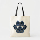 Blauwe Keltische puitbus Tote Bag (Voorkant)