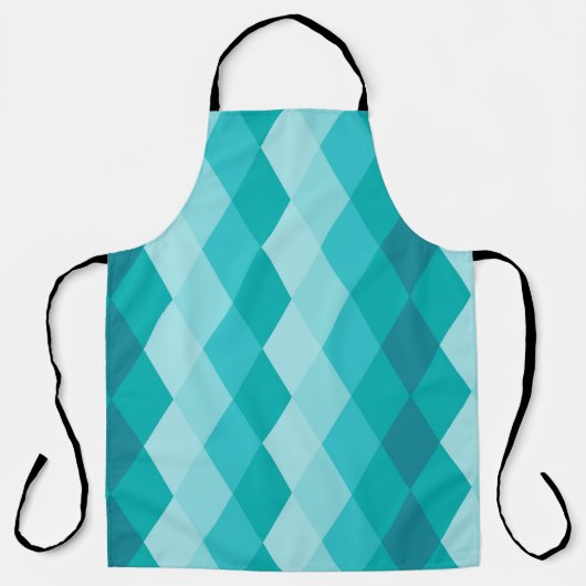 Blauwe keramiek schort (Voorkant)