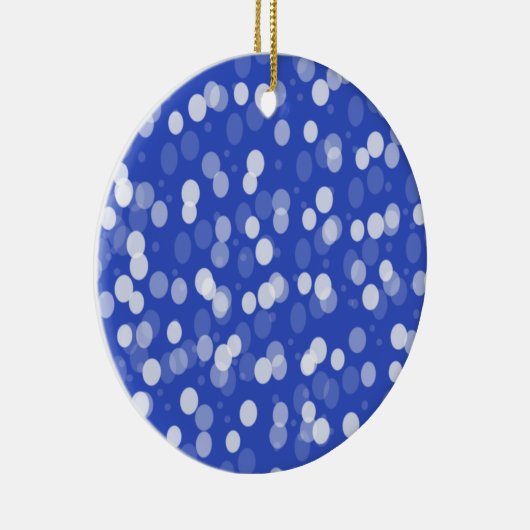 Blauwe keramische kerstversieringen keramisch ornament (Rechts)