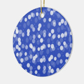 Blauwe keramische kerstversieringen keramisch ornament (Links)