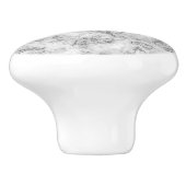 Blauwe keramische knop (Zijkant)