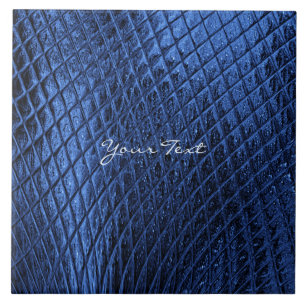 Blauwe keramische marinedepoel tegeltje