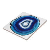 Blauwe keramische tegels tegeltje (Zijkant)