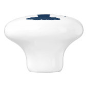 Blauwe Keramische Trekkop hardware voor kasten Knop (Zijkant)
