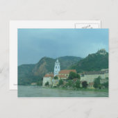 Blauwe kerk in Dürnstein Briefkaart (Voorkant / Achterkant)