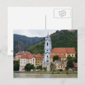 Blauwe kerk in Dürnstein Briefkaart (Voorkant / Achterkant)