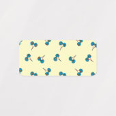 Blauwe kers labels (Design 2)