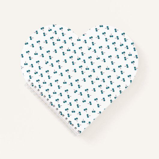 Blauwe kers notitieboek (Voorkant)