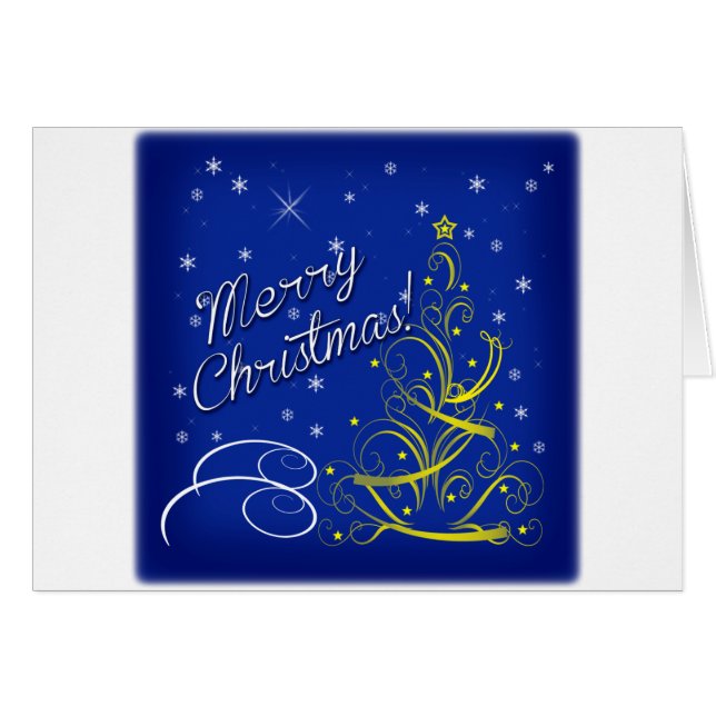 Blauwe kerst (Voorkant Horizontaal)