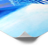 Blauwe kerst # 2 poster (Hoek)