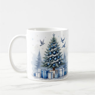 Blauwe Kerst - Boom Koffiemok