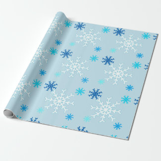 Blauwe kerst cadeaupapier
