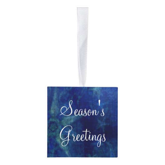 Blauwe kerst decoratie (Rechts)