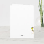 Blauwe kerst feestdagen kaart (Achterkant)