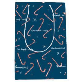 blauwe Kerst jelly Lollies aangepaste naam Medium Cadeauzakje