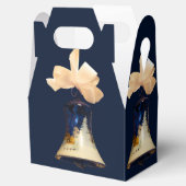 Blauwe Kerst Jingle Bells Favor Geschenkdozen Bedankdoosjes (Geopend)