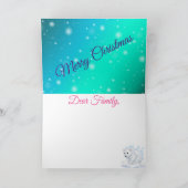 Blauwe kerst kaart (Binnen)