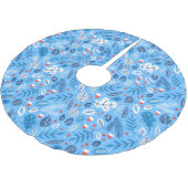 Blauwe kerst kerstboom rok (Gekanteld)