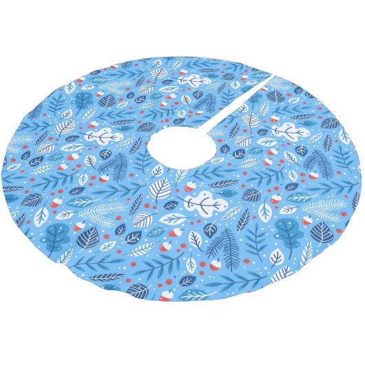 Blauwe kerst kerstboom rok (Gekanteld)