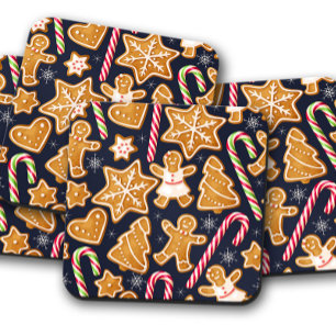 Blauwe kerst   kerstset voor Onderzetter