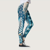 Blauwe kerst leggings (Rechts)