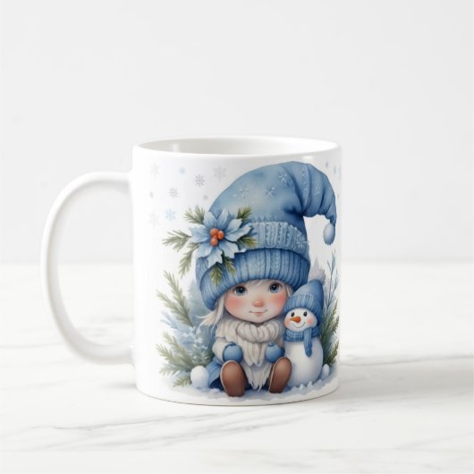 Blauwe Kerst - Little Elf Koffiemok (Links)