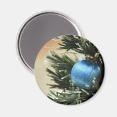 Blauwe kerst magneet (Voorkant / Achterkant)
