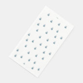 Blauwe kerst servet (Hoek)