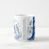 Blauwe Kerst - Sneeuwman Koffiemok (Center)