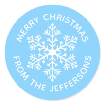 Blauwe Kerst stickers