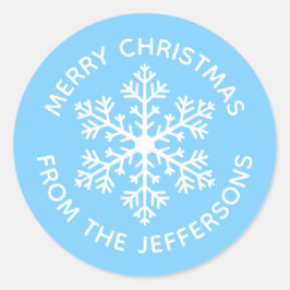 Blauwe Kerst stickers