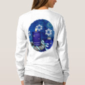 Blauwe kerst t-shirt (Achterkant)