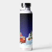 Blauwe kerst waterfles (Rechts)