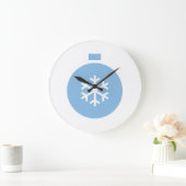 Blauwe kerstbal grote klok (Huis)