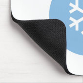 Blauwe kerstbal Muismat (Hoek)