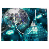 Blauwe kerstballen cadeautas (Achterkant)