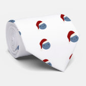 Blauwe kerstblauwe bosbes stropdas (Opgerold)