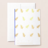 Blauwe Kerstbomen Originele Sparren Pijnboom Folie Kaarten (Met envelop)