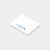 Blauwe kerstbonnen post-it® notes (Schuin)
