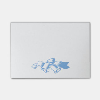 Blauwe kerstbonnen post-it® notes