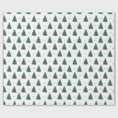 Blauwe kerstboom Boerderij Gift Wrap Cadeaupapier (Vlak)
