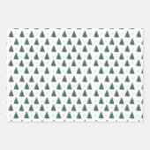 Blauwe kerstboom Boerderij Gift Wrap Inpakpapier Vel (Voorkant 3)