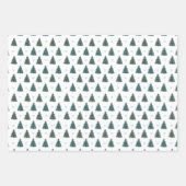 Blauwe kerstboom Boerderij Gift Wrap Inpakpapier Vel (Voorkant 2)