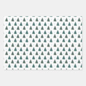Blauwe kerstboom Boerderij Gift Wrap Inpakpapier Vel (Voorkant)