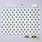 Blauwe kerstboom Boerderij Gift Wrap Tissuepapier (Craft)