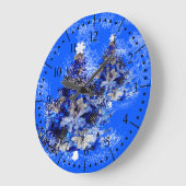 blauwe kerstboom grote klok (Hoek)