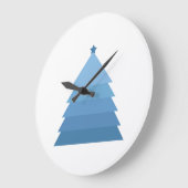 Blauwe kerstboom - Grote klok (Hoek)